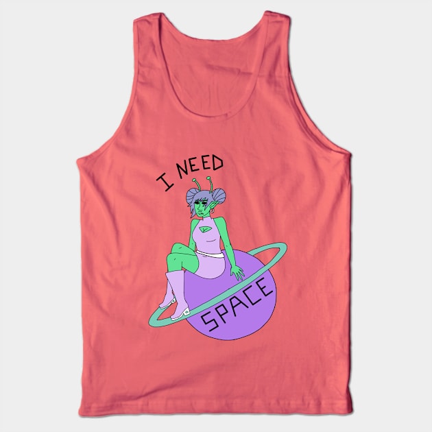 I Need Space Tank Top by Pink_lil_Ghost